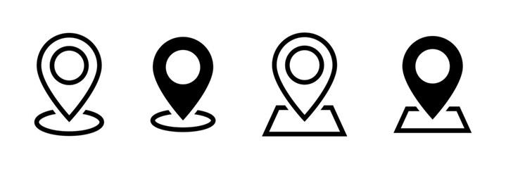 Location icon set