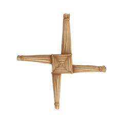 Straw Brigid's cross for Imbolc. - 679408010