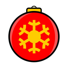 Christmas ornament ball vector