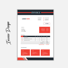 Modern & Creative Invoice Design Template Layout