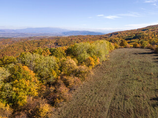 Autumn view of Cherna Gora mountain, Bulgaria