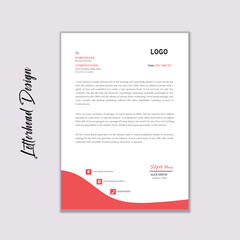 Creative A4 Letterhead Design Template 