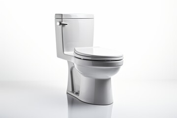 Toilet. Toilet bowl on white background