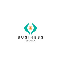 Nature sun green environment travel tours adventure logo design business solution Abstract vector brand flat Icon design vector modern minimal style illustration emblem sign symbol logotype typography