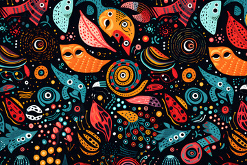 Fototapeta premium colorful pattern wallpaper
