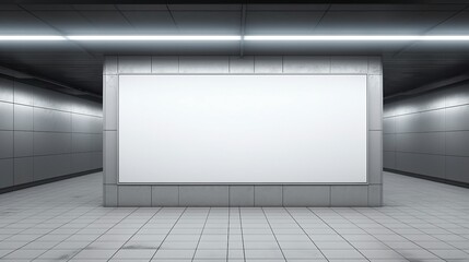 an empty room with tile floor and walls