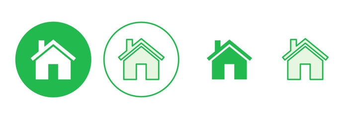 Obraz premium House icon set. Home icon vector