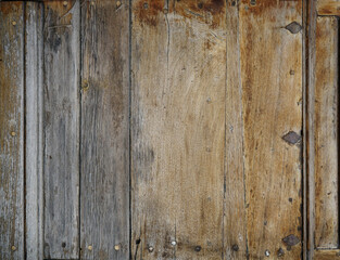 Distressed wood background floor wall boards with reclaimed vintage texture and aged finish        ...