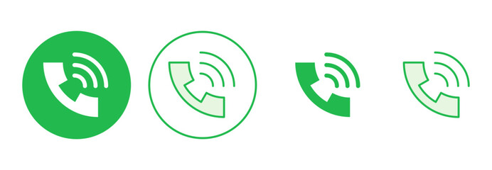 Call icon set. telephone icon vector. phone icon vector. contact us