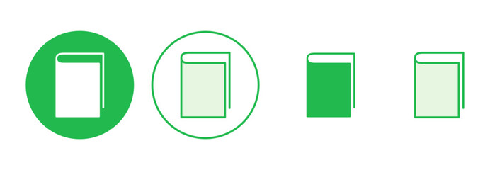 Book icon set. open book icon vector. ebook icon