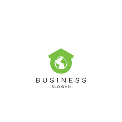 Earth world home round circle real estate property agnet logo design business solution abstract vector brand flat Icon design vector modern minimal style illustration emblem sign symbol logotype