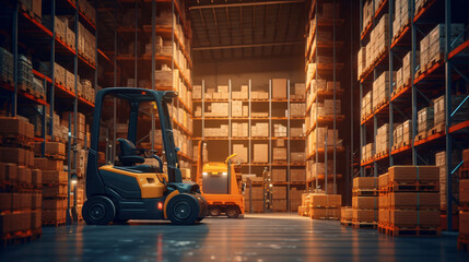 AI-Enhanced Warehouse Logistics: Robotics Revolutionizing Storage with Connected Forklifts and Devices