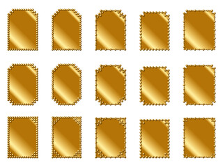 金属プレート、金3