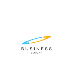 Aero moving innovative circle logo design business solution Abstract vector brand flat Icon design vector modern minimal style illustration emblem sign symbol logotype typography