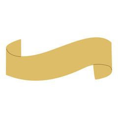 Gold ribbon element. Vector illustration. Suitable for wedding invitation, aesthetic decoration, social media post, banner, promotion, advertising, etc.