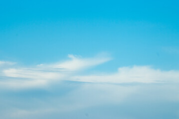 blue sky and clouds, blue white background