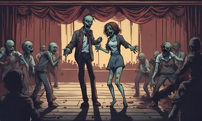 Zombies dancing