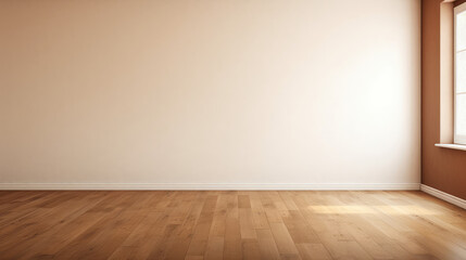 Spacious Interior: Empty Room with White Wall and Window