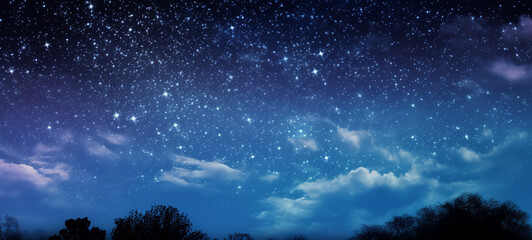 Fototapeta premium Amazing starry sky at night, AI Generative.