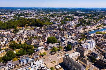 Fototapeta premium Top view of the city of Vannes. Brittany. France