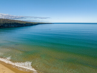 A beautiful Winters day at Aislings Beach in Twofold Bay at Eden