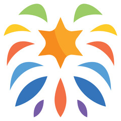 Obraz premium Fireworks Icon