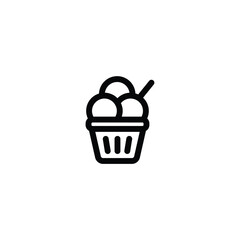 Ice cream icon. outline icon For Web and mobile apps