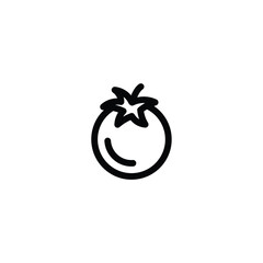 Tomato icon vector. outline icon For Web and mobile apps