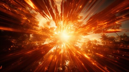 Abstract Glowing Light Sun Burst With Digital, Abstract Background, Effect Background HD For Designer