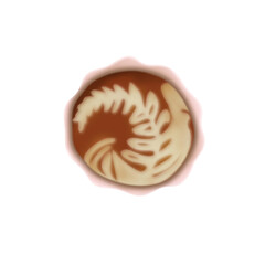 Creamy coffee drink 
