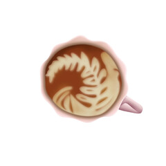 Illustration of a coffee drink 