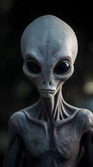 Alien portrait, extraterestial, alien photo, extraterestial photo, ufo