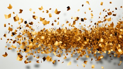 Golden Confetti Transparent Background, Abstract Background, Effect Background HD For Designer