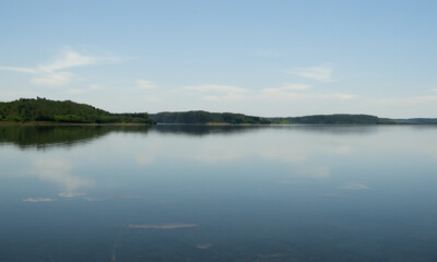 Fototapeta na wymiar reflection of clouds in the lake
