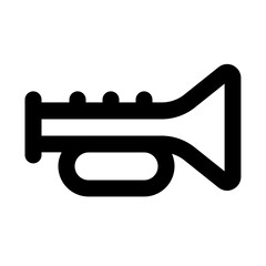 trumpet line icon