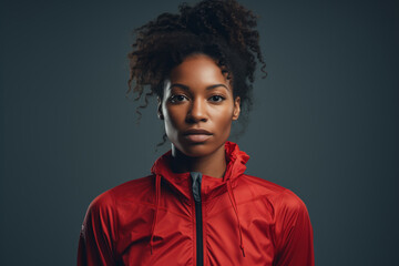 Fototapeta premium young healthy african sport woman studio portrait