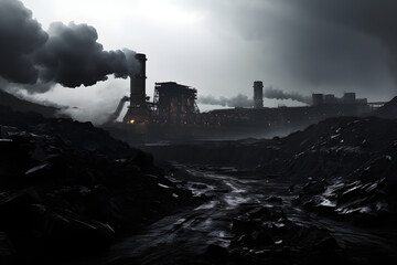 Fototapeta premium coal mine, brown coal mine, mining, coal mining, mining money, coal mine money, coal energy