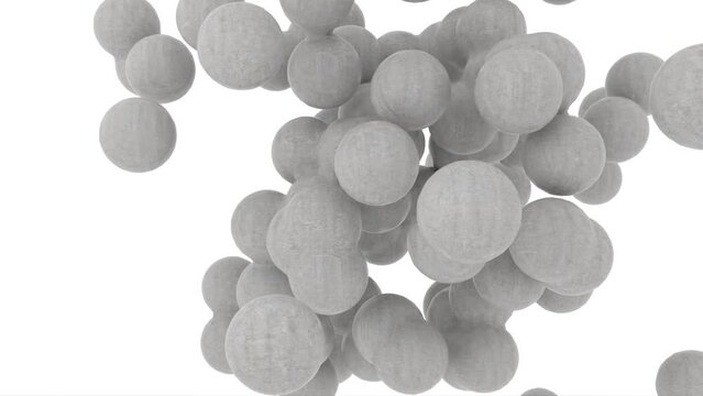 animacion globos con material de cemento 