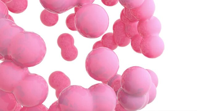 animacion globos rosas