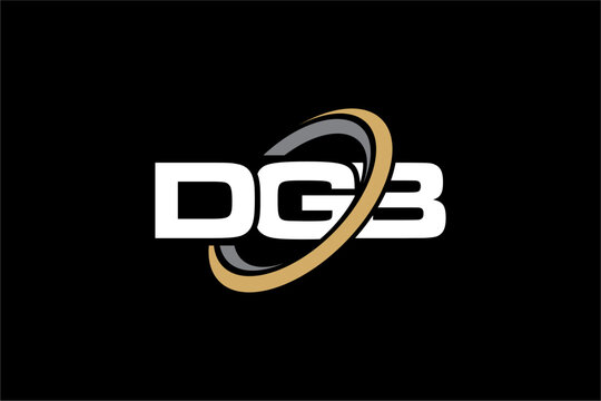 DGB creative letter logo design vector icon illustration	
