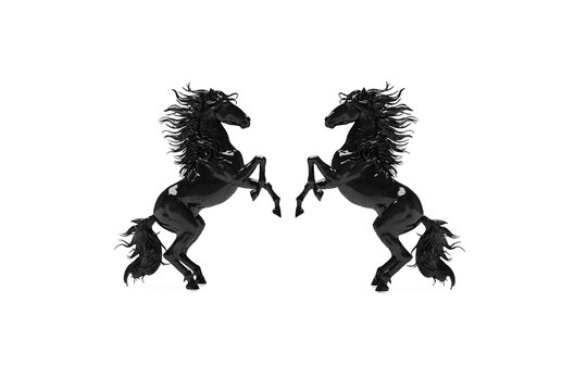 horse Ferrari silhouette