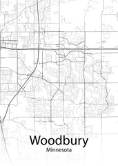 Woodbury Minnesota minimalist map