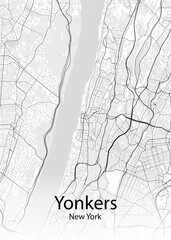 Yonkers New York map