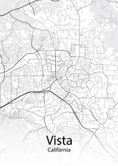 Vista California minimalist map