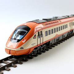 Fototapeta premium 3D miniature model of a train