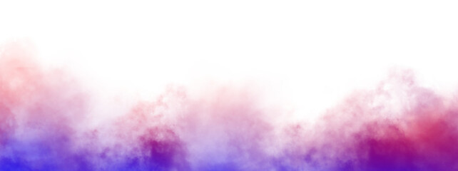 Gradient Color Vector isolated smoke PNG. Steam explosion special effect. Effective texture of steam, smoke, fog, clouds, Background of smoke vape