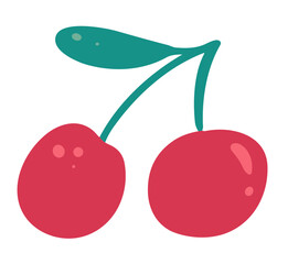 Cherry cute illustration