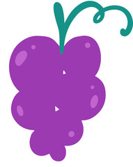 Grape cute illustration