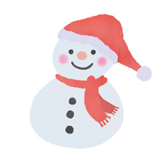 snowman isolated on white