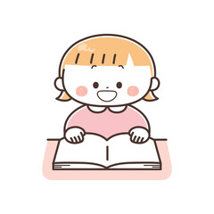 本を読む女の子